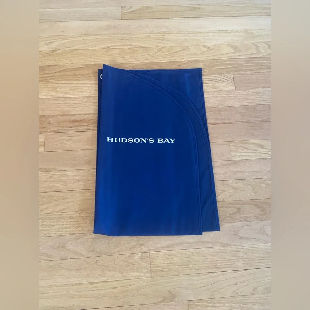 HUDSON BAY Garment Bag Suit Dress Cloth Blue Navy Travel Dust Hanging NEW